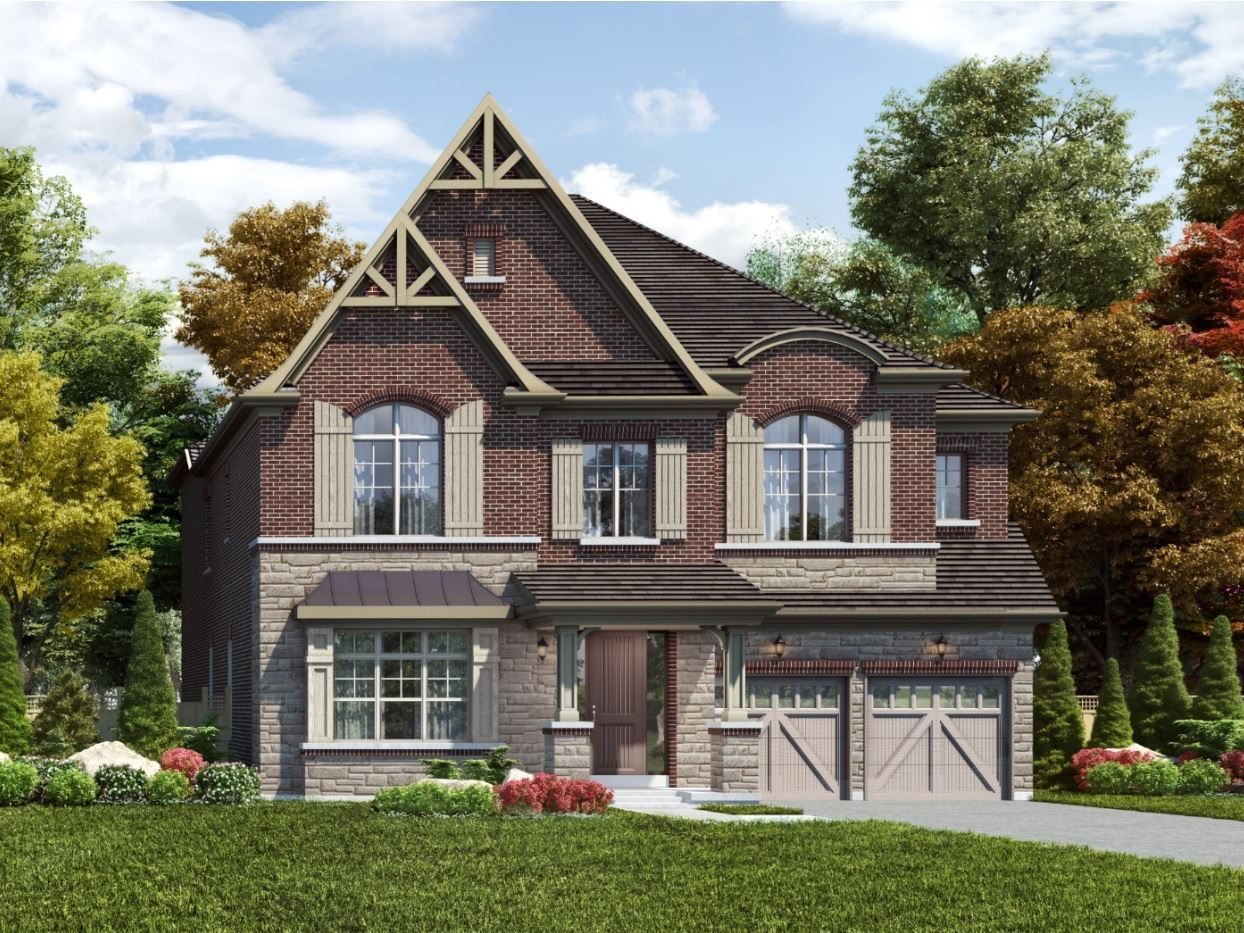 Detached home elevation rendering