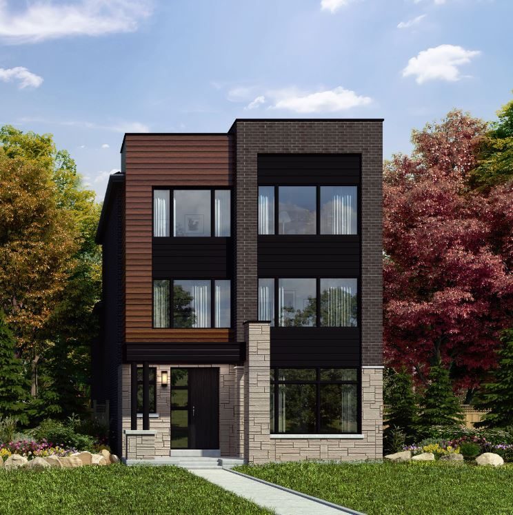 Contemporary detached home rendering